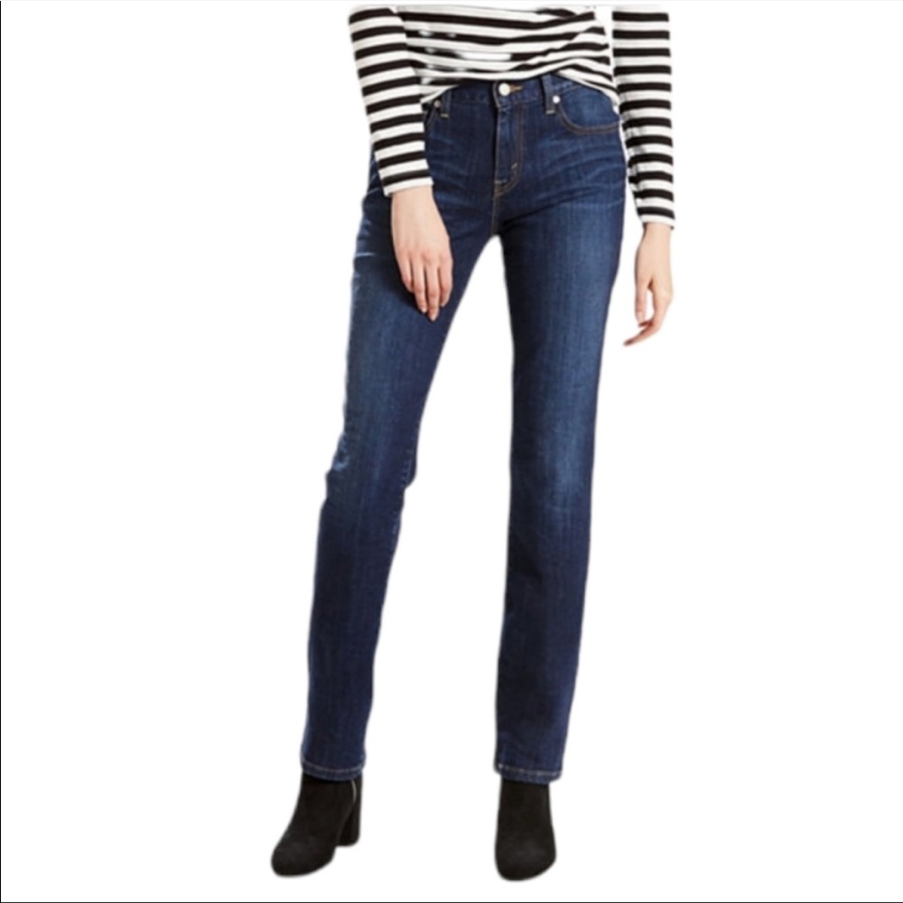 Levi’s 505 High Rise Straight Leg Jeans